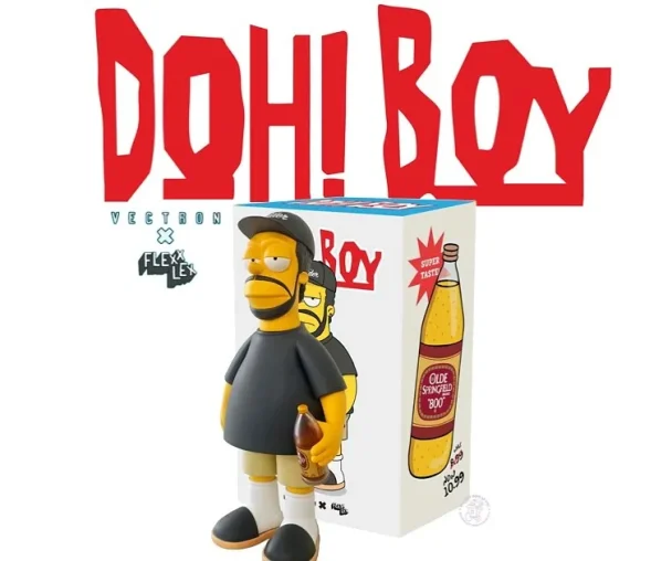 Doh! Boy Vectron Flexx Lex art toy figure